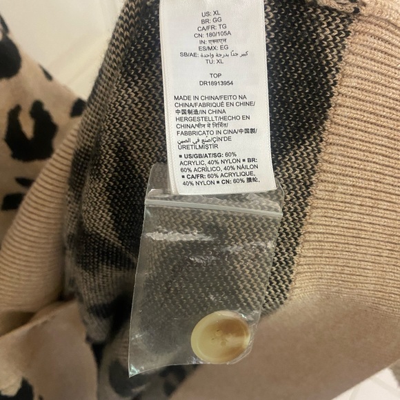 NWOT Daily Ritual Leopard Print Tunic Length Cardigan - Picture 5 of 6
